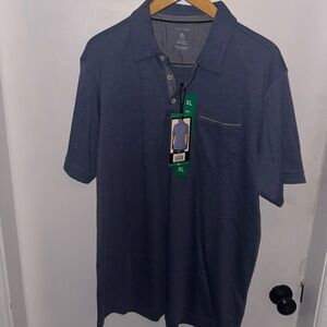 Men’s Tahari Blue Polo Shirt XL